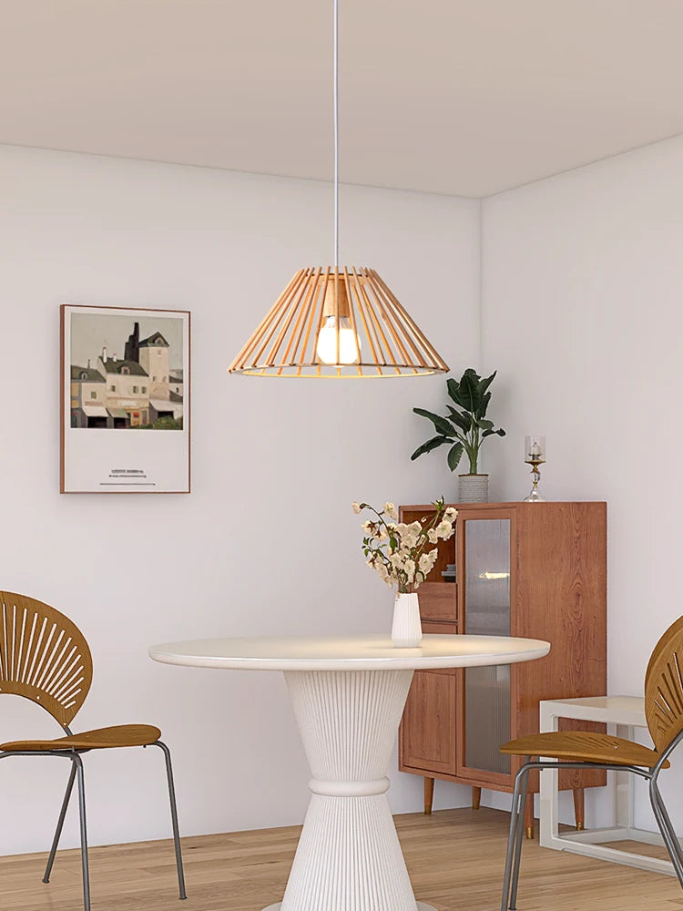 suspension en bois pour décoration intérieure nordique moderne - vue 4 sur 10