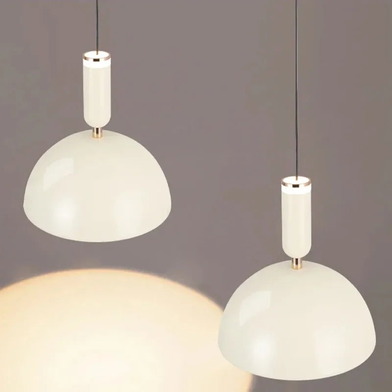 Nordic LED pendant light with adjustable height for home decoration, dining room, living room, bedroom, bedside lighting - vue 6 sur 14