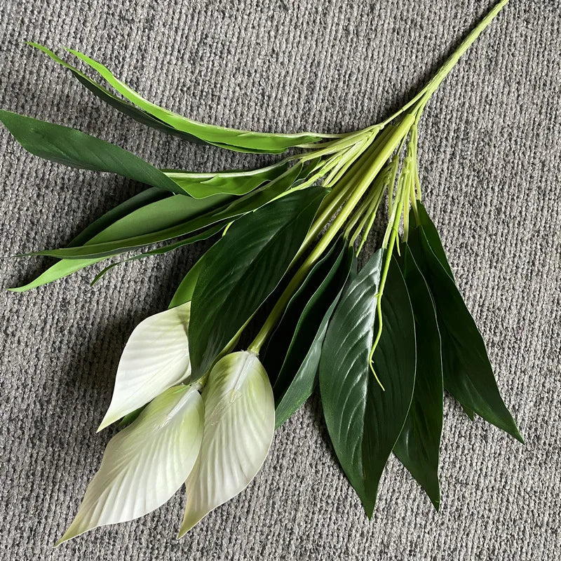 plantes artificielles tropicales monstera anthurium pour décoration intérieure - vue 12 sur 12