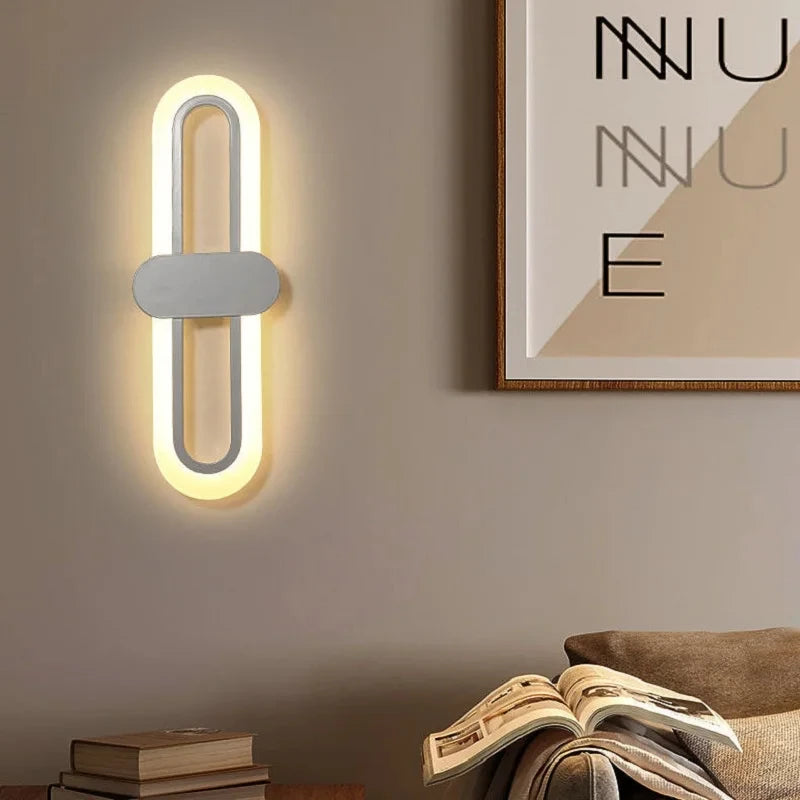 applique murale led pour décoration de maison acrylique