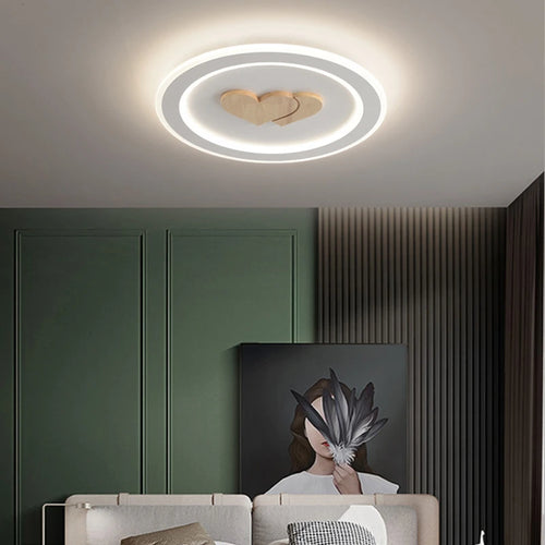 Modern minimalist recessed LED ceiling light Nordic creative loft - vue 5 sur 12