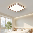 Minimalist nordic wooden ceiling light with modern LED lighting