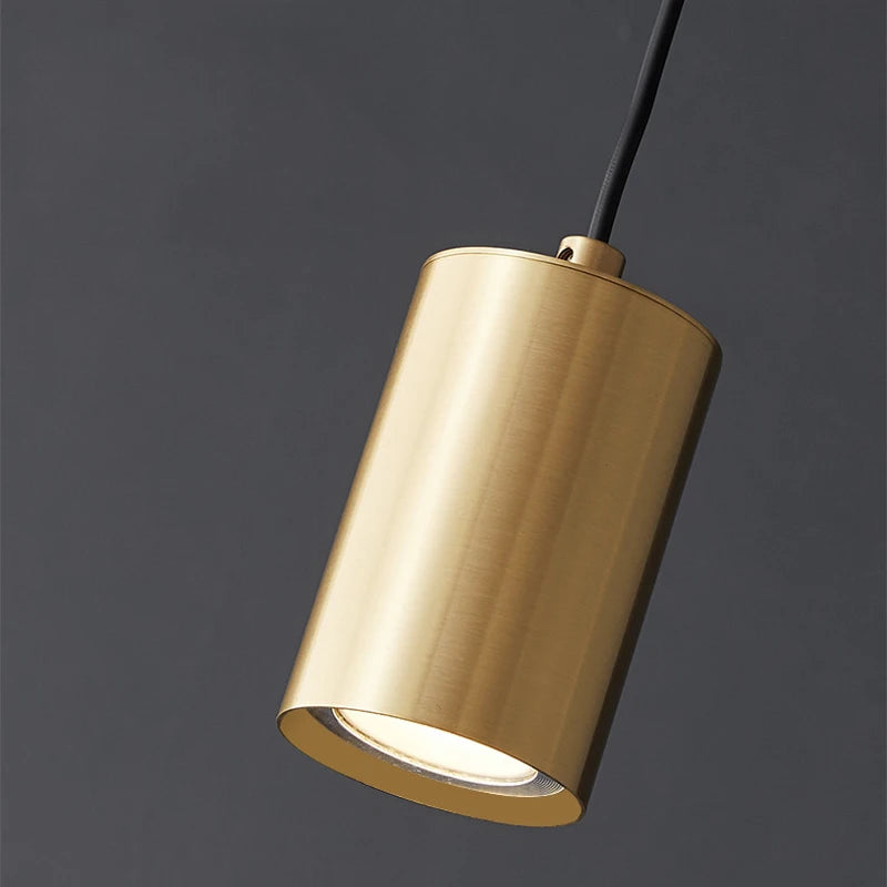 Minimalist nordic copper bedside lamp with elegant design - vue 6 sur 8