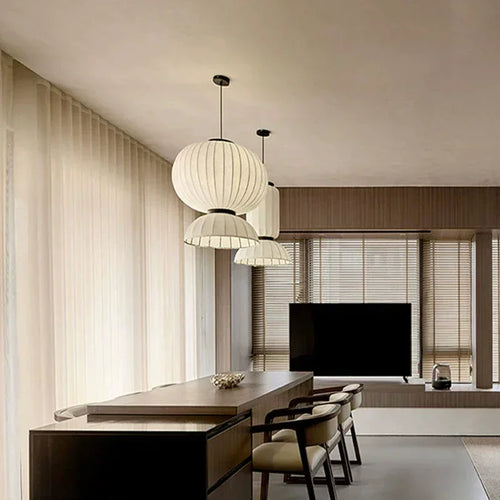 Nordic minimalist LED pendant light for home decor - vue 5 sur 9
