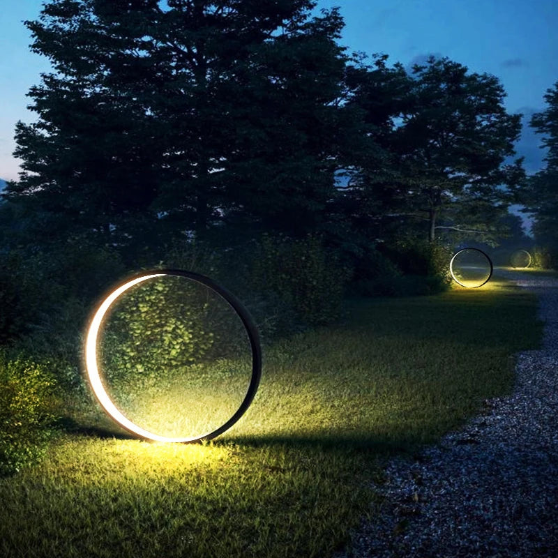 lampe de jardin moderne étanche pour éclairage extérieur - vue 5 sur 7