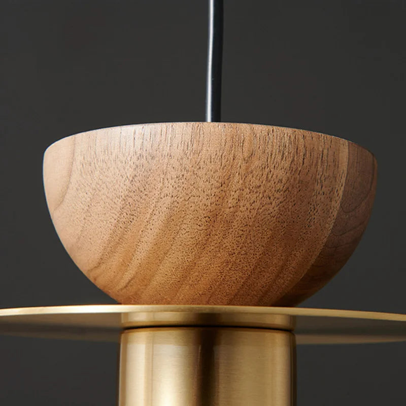 suspension moderne en bois et métal pour intérieur élégant - vue 6 sur 14