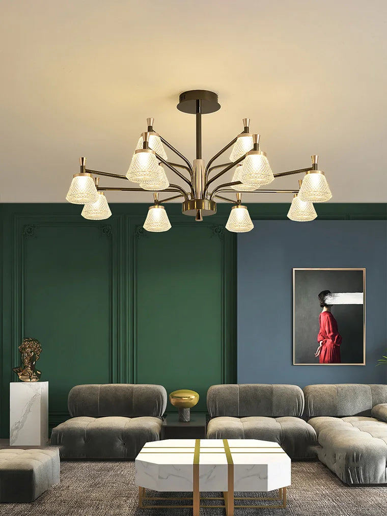 lustre suspendu moderne pour éclairage décoratif intérieur - vue 4 sur 9