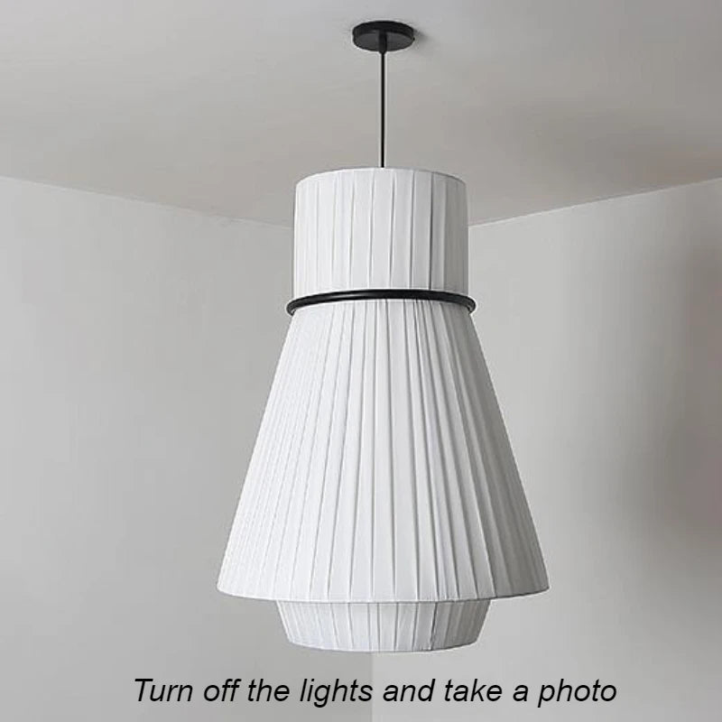 suspension moderne en tissu pour éclairage intérieur décoratif - vue 6 sur 15