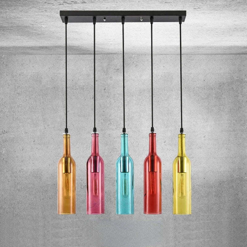lustre nordique créatif moderne en forme de bouteille de bière - vue 6 sur 13