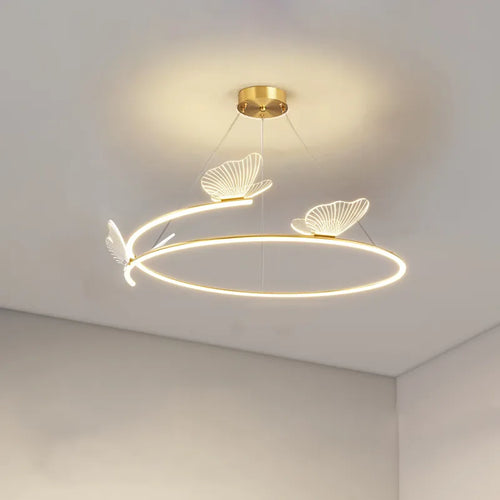 Lustre papillon LED mode créativité maison - vue 2 sur 9