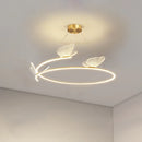 Modern minimalist butterfly LED chandelier for home decor