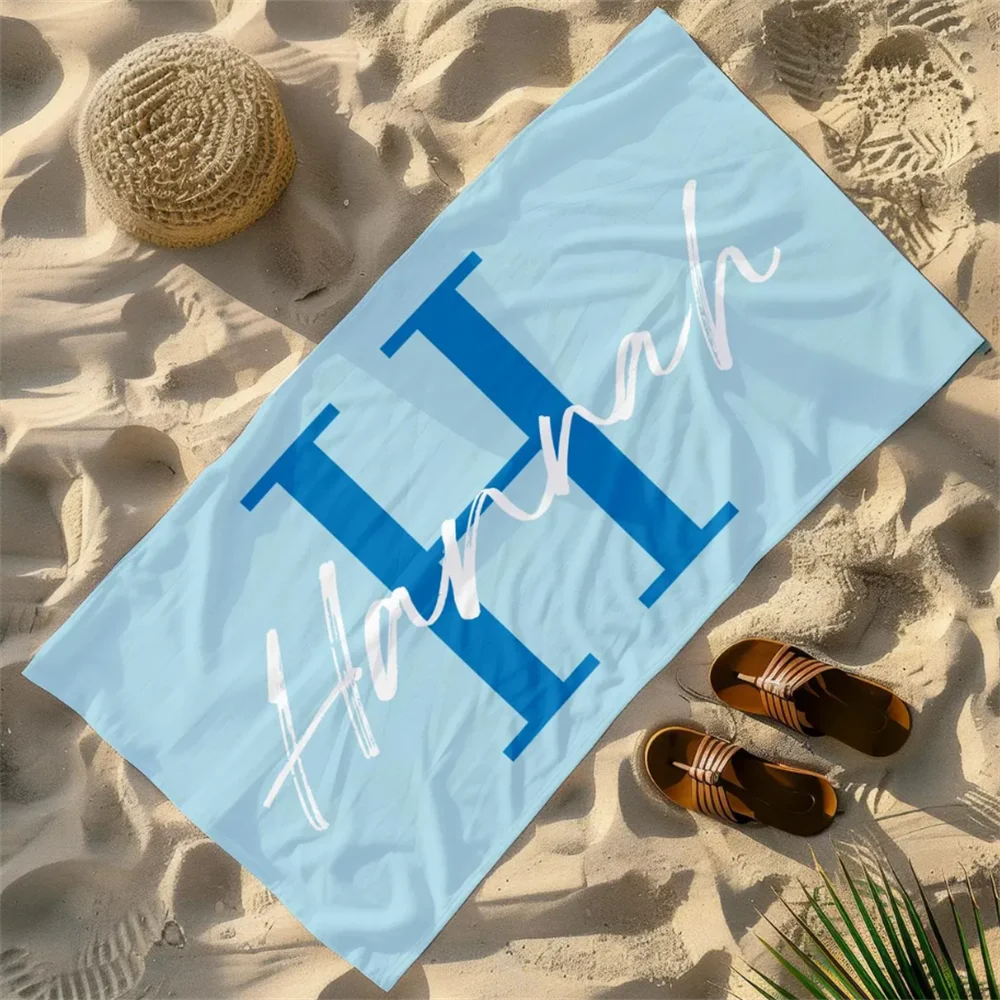 serviette de plage personnalisée halloween monogramme enfant