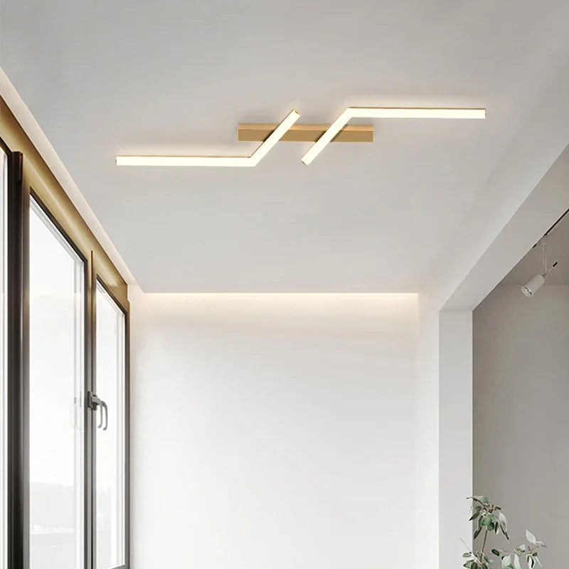 plafonnier led ligne moderne pour salon étude éclairage