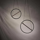 suspension ronde à bande led style moderne danois pour éclairage intérieur