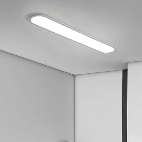 lustre led moderne simple restaurant nordique rectangulaire créatif - vue 4 sur 22
