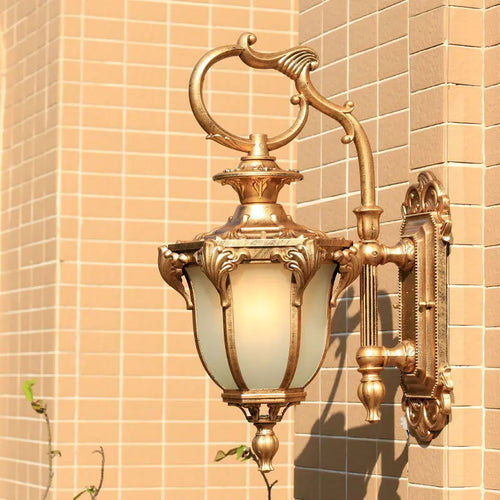 Applique rétro extérieur étanche lampe de balcon décoration allée lampe de jardin applique extérieure LED - vue 2 sur 8