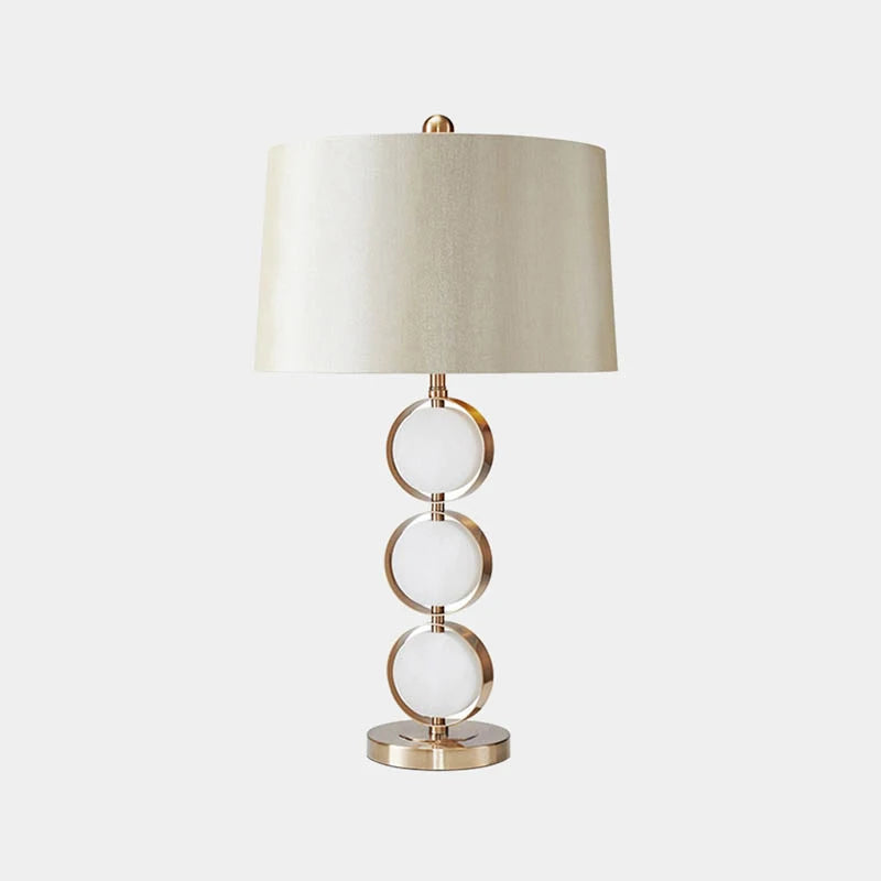 lampe de table rétro en tissu pour décoration intérieure