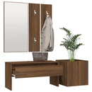 Allway Furniture Set Storage Ottoman Hallway Bench,Mirror cloths, Rack Panels plant Box for Living Room Room Entryway