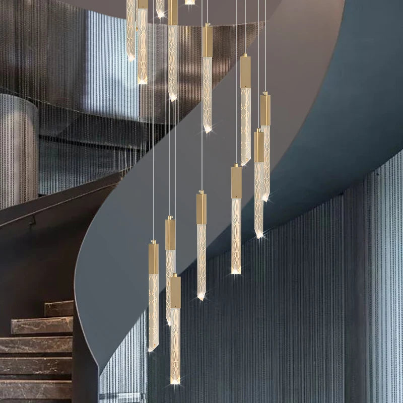 lustre moderne en cristal design personnalisé pour intérieur contemporain - vue 6 sur 17