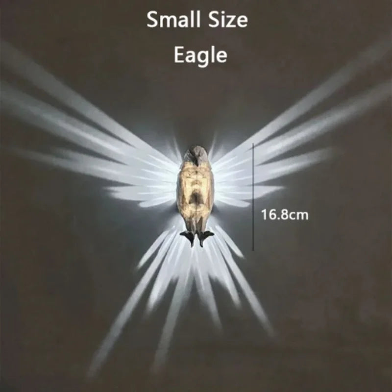 applique murale led hibou aigle décoration créative pour la maison - vue 8 sur 13