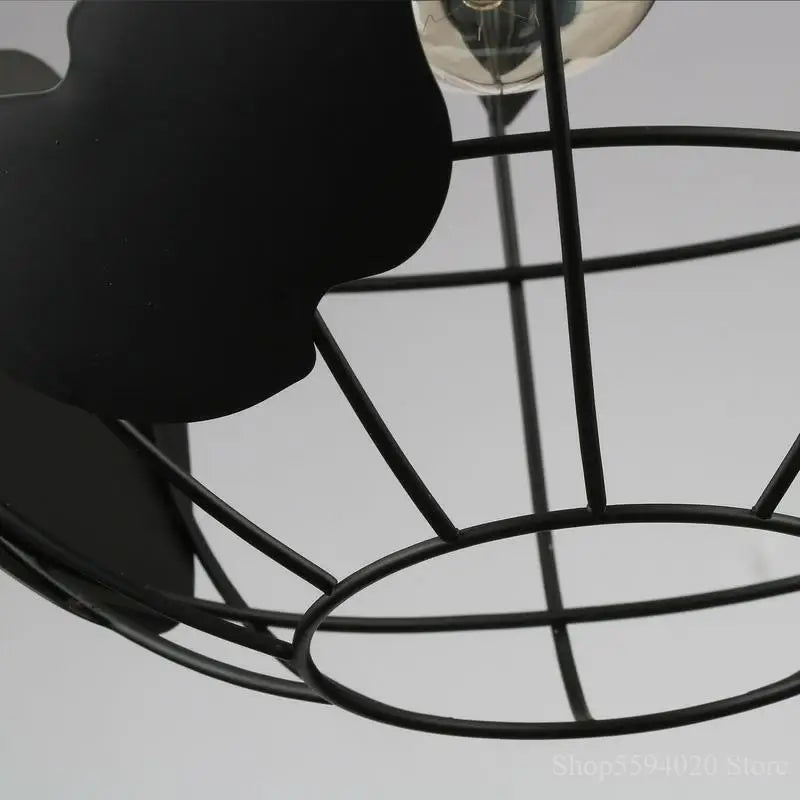 suspension rétro en forme de terre avec éclairage led créatif - vue 6 sur 6