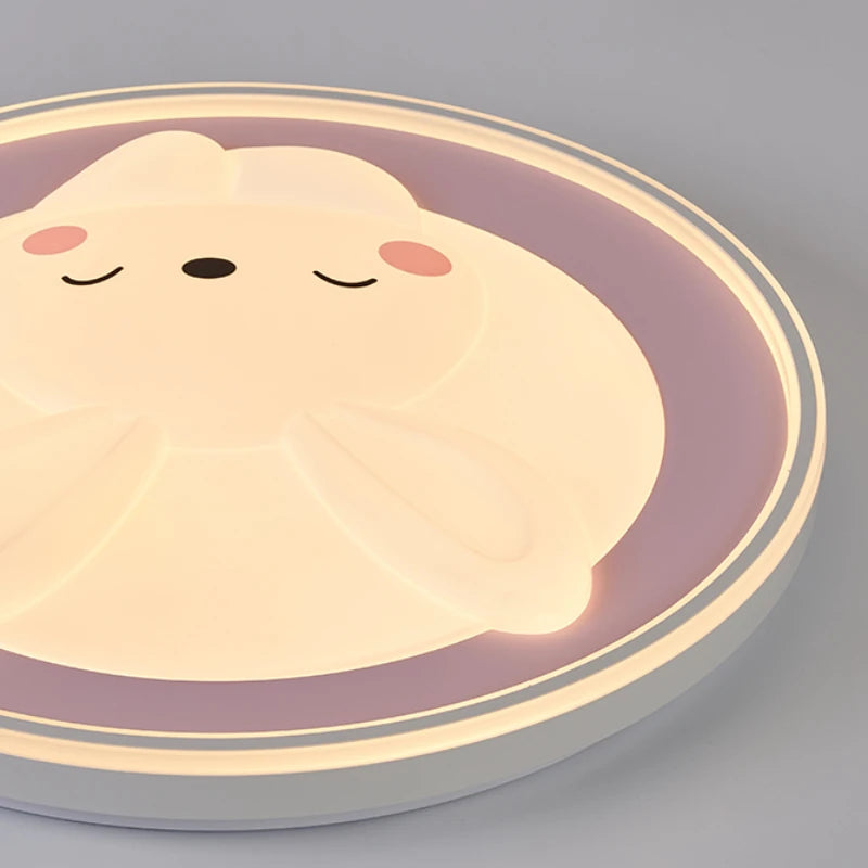 plafonnier lapin dessin animé pour décoration chambre enfants - vue 6 sur 9