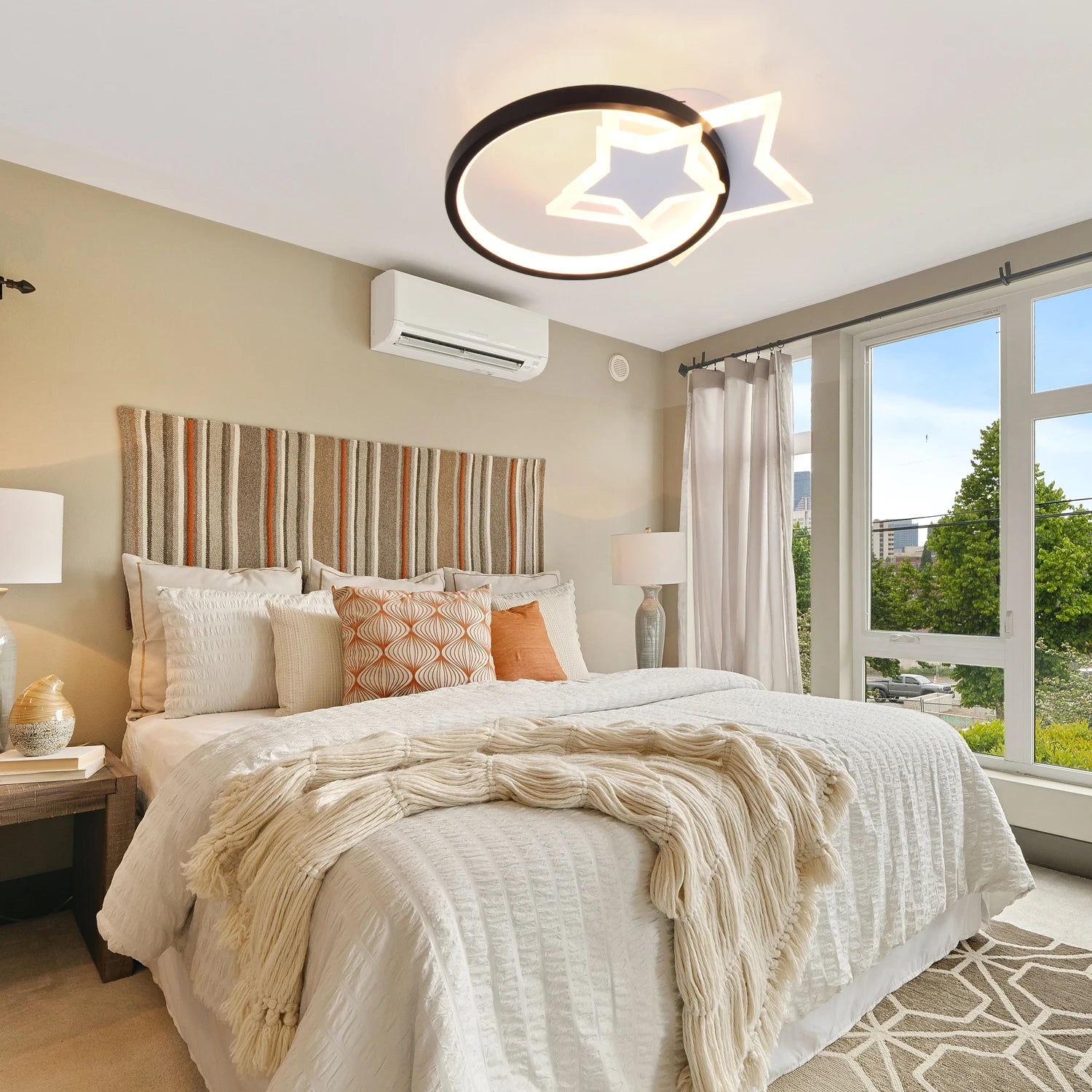 plafonnier led moderne pour décoration intérieure lumineuse - vue 5 sur 8