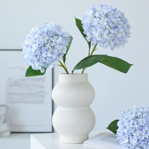 New Silk Simulation Hydrangea Flower European Style Home Decoration,Wedding Floor Arrangement Large Hydrangea Flower - vue 5 sur 13