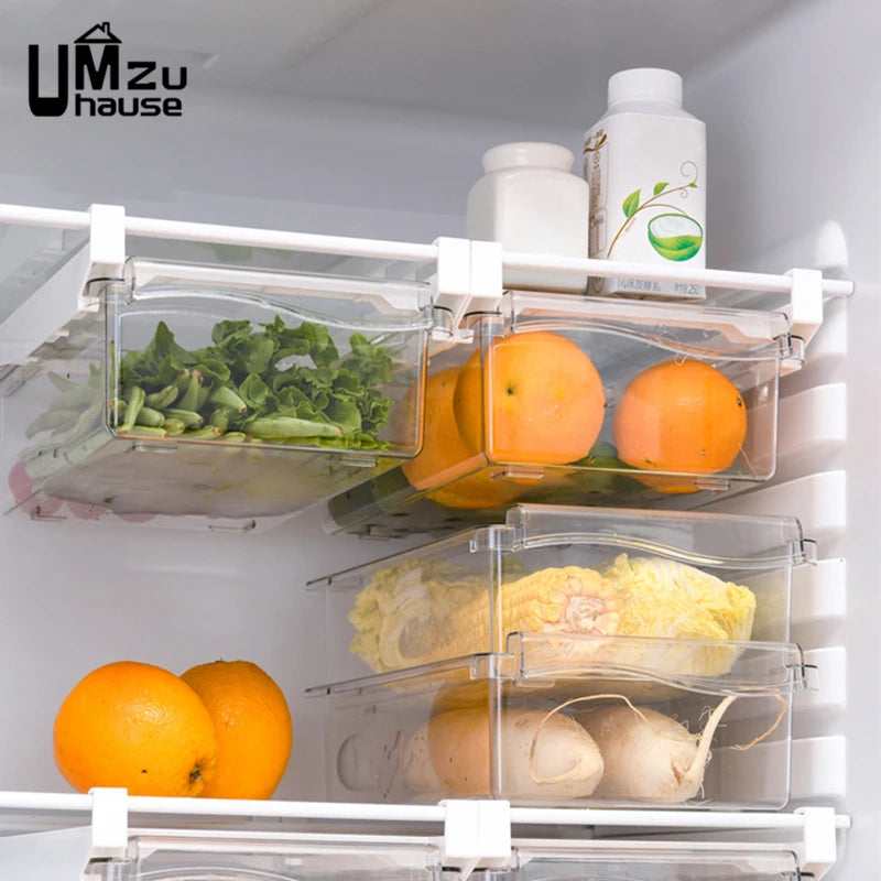 organisateur transparent pour légumes et fruits de cuisine - vue 5 sur 7