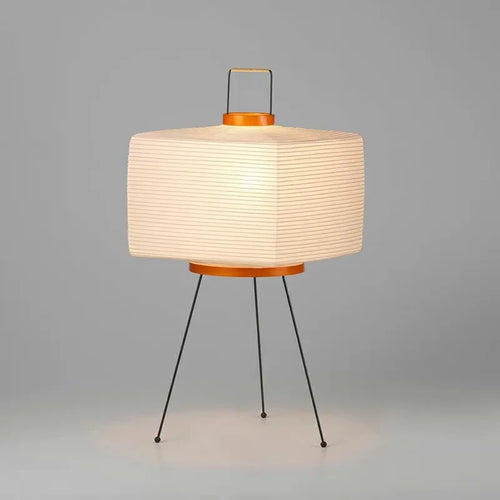 lampes de table en papier de riz japonais style wabi-sabi