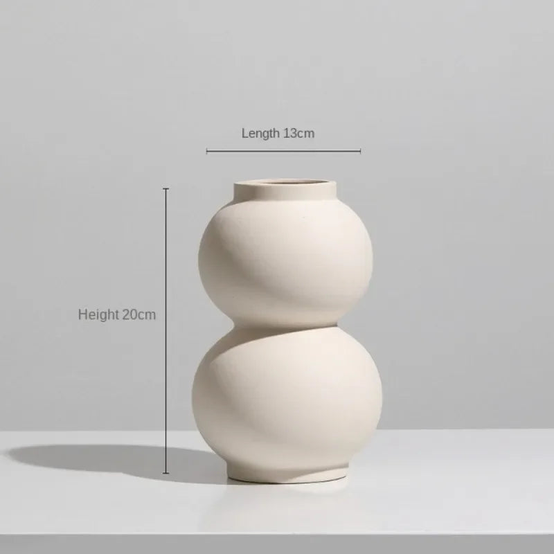 vase en céramique moderne pour fleurs séchées décoration intérieure - vue 16 sur 16
