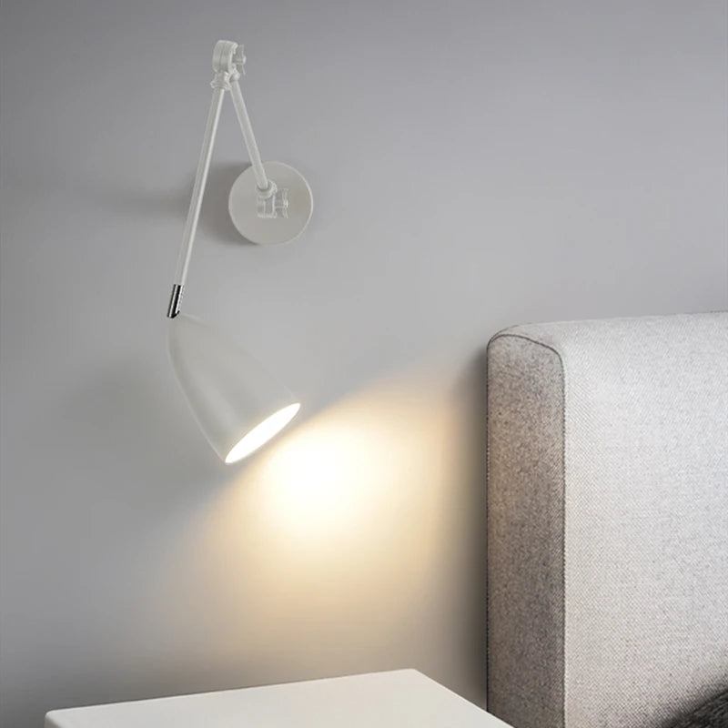 applique murale moderne nordique led en fer industriel - vue 5 sur 9