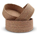 3 Size Woven Storage Basket, Organize Straw Cosmetics Storage Basket, Snack Food Storage Table Basket Made of Cattail Material