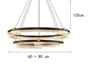 Minimalist Nordic acrylic chandelier for modern decor