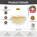 lustre suspendu en cristal design pour intérieur élégant