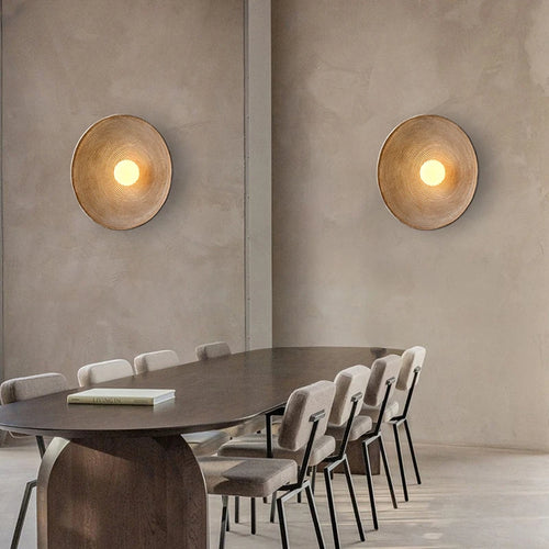 SANDYHA nordique rétro bois appliques chevet étude couloir fond TV Art maison intérieur décor luminaires - vue 6 sur 10
