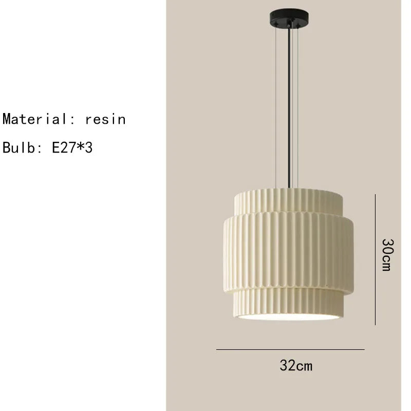 lustre en résine de café avec fil d'ampoule réglable