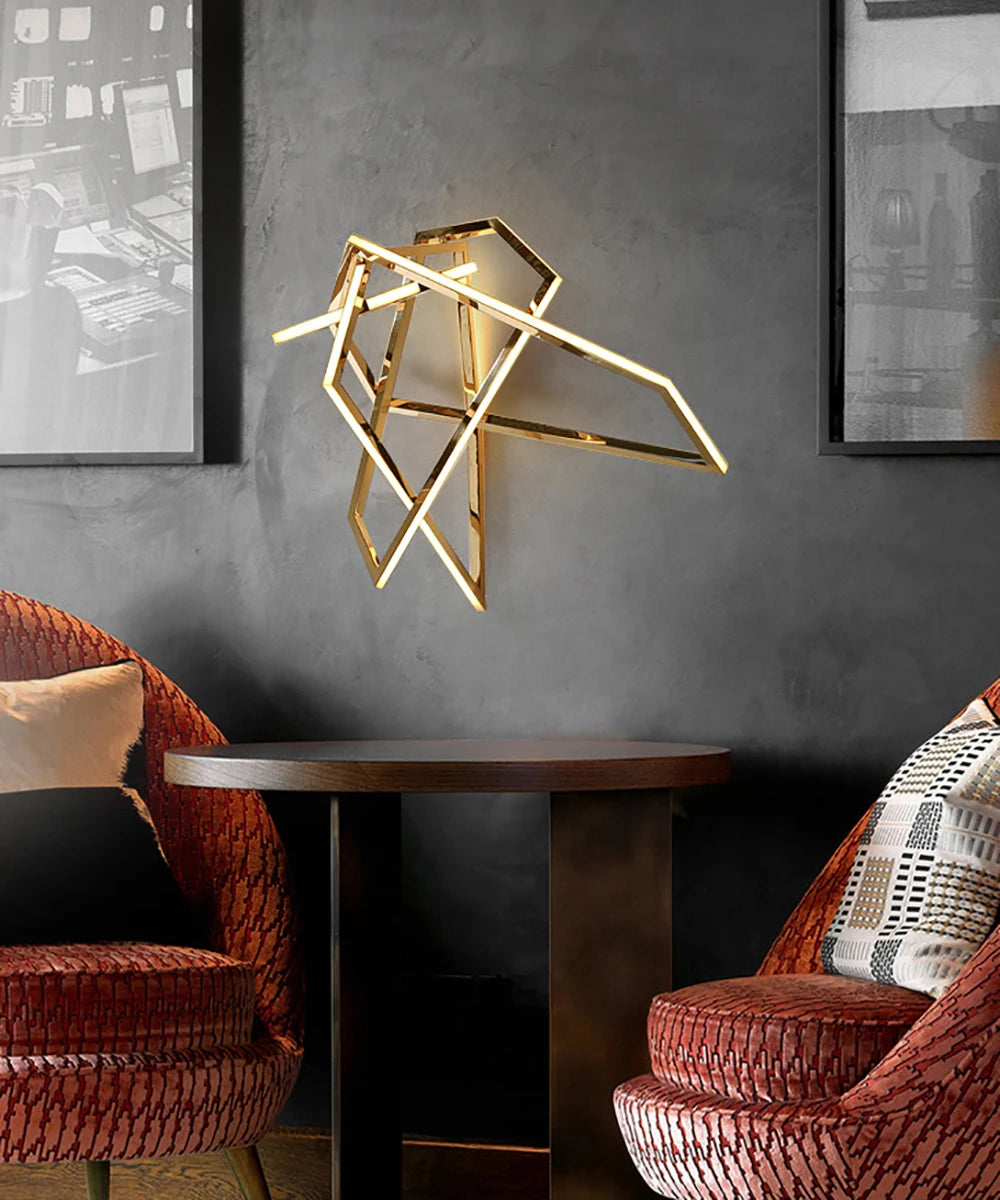 lustre géométrique en silicone pour décoration moderne - vue 6 sur 14