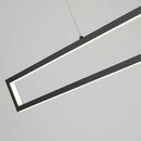 Modern LED black dimming living room light used for hanging decoration of restaurant, coffee shop, bar lighting fixtures