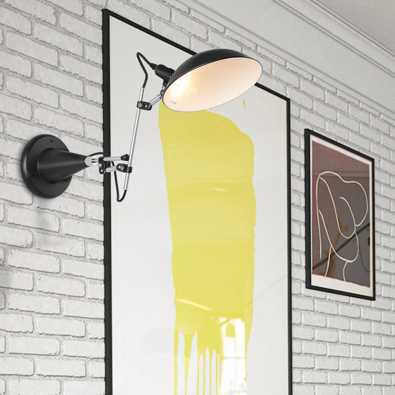 applique murale rotative moderne nordique éclairage mural - vue 5 sur 7