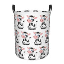 panier à linge en cuir personnalisé pour rangement et jouets