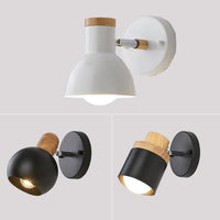Nordic minimalist LED wooden wall light