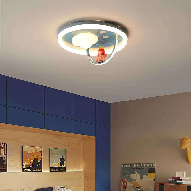 plafonnier créatif avec ventilateur et lumière LED pour enfants - vue 6 sur 7
