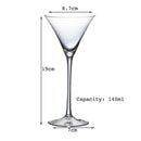 Verre à cocktail décoratif style margarita champagne