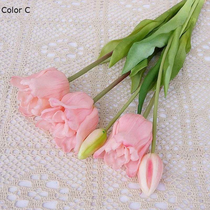 grandes tulipes baroques en silicone décoration de luxe pour événements - vue 4 sur 15