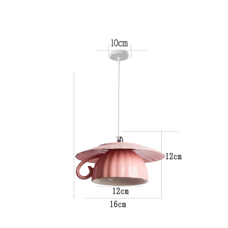 suspension moderne en céramique led théière pour cuisine - vue 26 sur 30