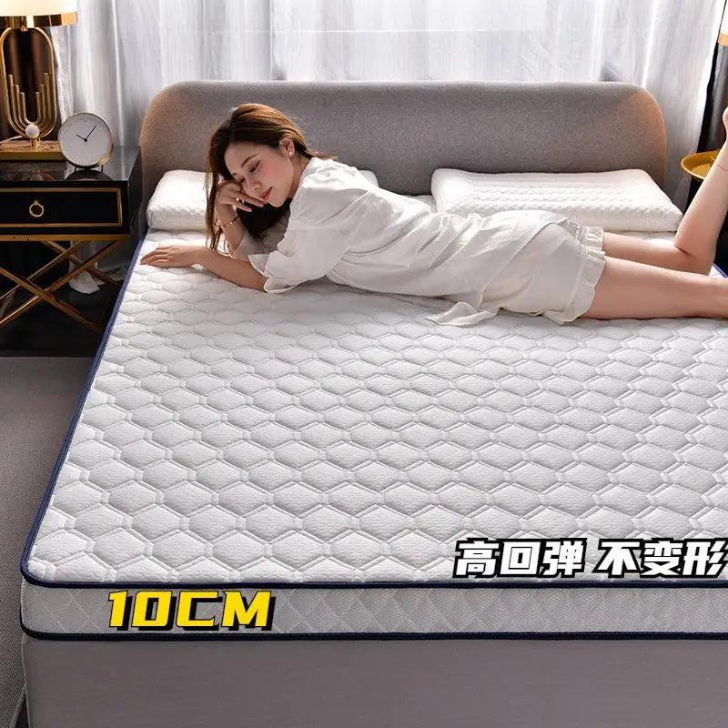 Latex mattress home hotel cushion thickened dormitory single double student tatami mattress, fashion sponge mats - vue 10 sur 10