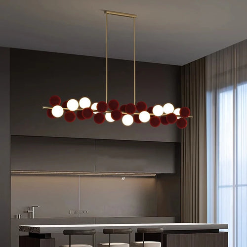 suspension led moderne salon salle manger - vue 2 sur 11