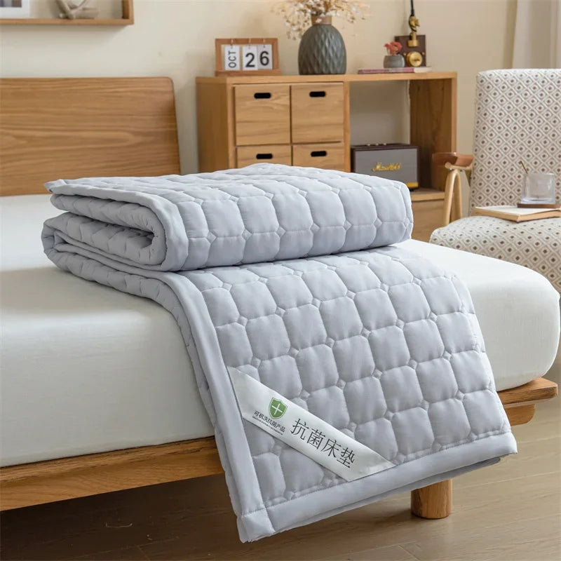Cooling Mattress Topper for Summer,Foldable Bed Mat Cool Sleeping Mattress,Soft Breathable Roll Up Bed for Single Double Bed - vue 6 sur 13