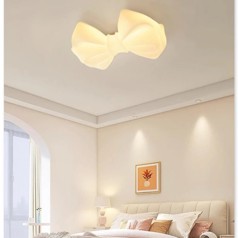 Modern LED warm romantic cream ceiling lamp Pendant lamp suitable for children bedroom dining room, study decorative chandelier - vue 3 sur 8